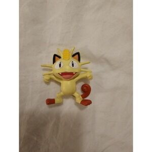 Pokemon Meowth Figure Nintendo TOMY 2007 Vintage 3" Authentic Loose Toy